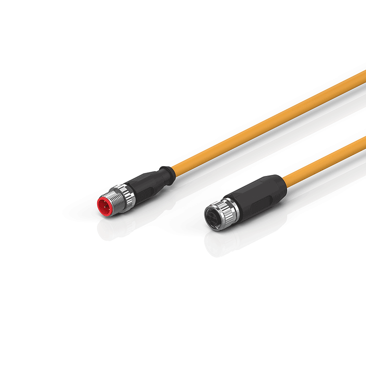Beckhoff ZK4000-6877-0xxx Motor connection cable 075 mm² with M12 high-power plug (t coded), drag-chain suitable Turkiye