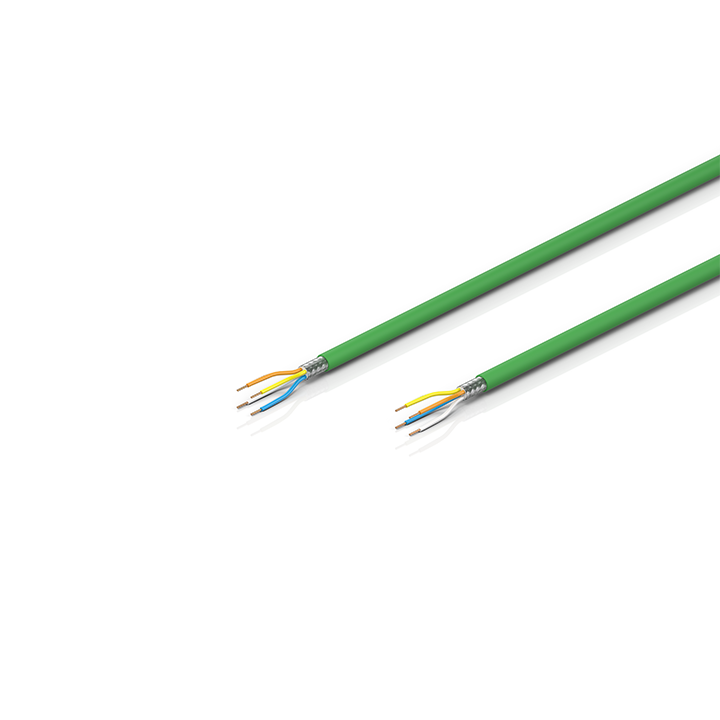 Beckhoff ZB9030 Industrial Ethernet/EtherCAT cable, shielded, PVC, 1 x 4 x AWG26, fixed installation, Cat5, green Turkiye