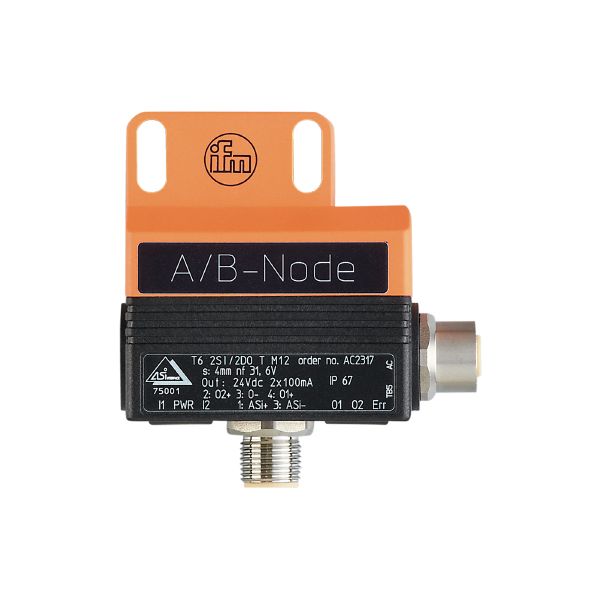 IFM DUAL SENSOR T6 2SI 2DO T M12 Pnömatik çeyrek dönüşlü aktüatörler için çiftli AS-i sensör Turkiye