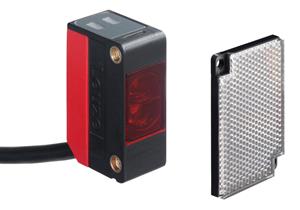 Leuze SET PRK5/4P+TKS 40x60.A Set reflektörden yansımalı fotoelektrik sensör kutuplu