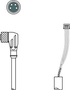 Leuze KDS U-M8-4W-JST-4A-V1-027 Bağlantı kablosu