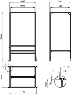 Leuze BT 708M-MRSET Set montaj ünitesi