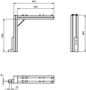 Leuze BT 70EM-MRSET Set montaj ünitesi