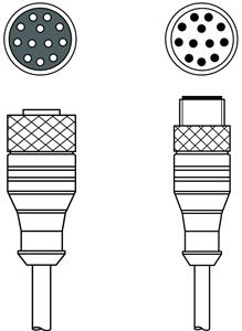 Leuze KDS S-M12-CA-M12-CA-P1-050 Bağlantı kablosu