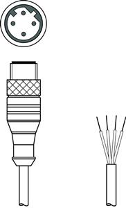 Leuze KB ET-15000-SA Bağlantı kablosu