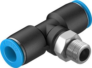 Festo QST-1/8-8 T-Çabuk Bağlantı Rakoru