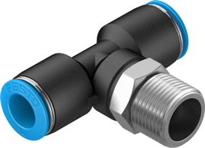 Festo QST-3/8-10 T-Çabuk Bağlantı Rakoru