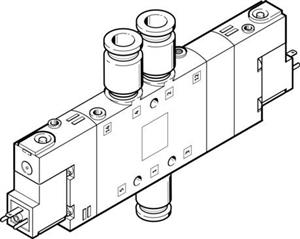 Festo CPE18-M2H-5/3E-QS-8 Selenoid valf