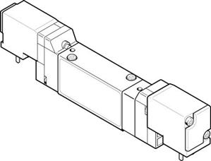 Festo MEH-5/3G-5,0-I-B Selenoid valf
