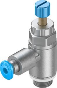 Festo GRLA-1/8-QS-3-RS-D Tek yönlü akış kontrol valfleri