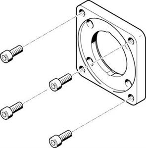 Festo EAMF-A-62A-100A Motor flanşı