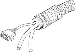 Festo NHSB-A1-10-BLG5-LE5-PU8-2XBB Bağlantı kablosu