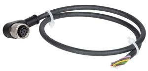 Euchner C-M12F08-08X025PU20,0-MA-120998 Connecting cable with angled plug connector M12, 8-pin, 20 m