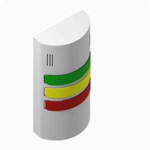 Allen Bradley 855W-C24Y4Y8Y3P1 855W 24V AC/DC Wall Mount Signal Light