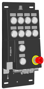 Euchner MGB-CB-PN-119111 Control panel MGB--PN with 13 control elements, push-pull plug, connection for stack light, RC12 Turkiye