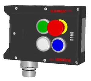 Euchner MGB-L1-ARA-AI2A1-S6-L-119925 Locking module MGB-L1-ARA, (guard locking by spring force) with 3 pushbutton, emergency stop, RC26