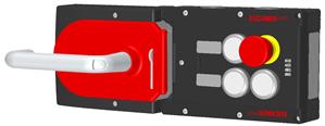 Euchner MGB-L1H-APA-L-137329 Locking set MGB-L1H-APA (guard locking by spring force) with 3 pushbuttons, emergency stop