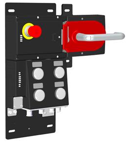 Euchner MGB-L1HB-EIA-R-136386 Locking set MGB-L1-EI (guard locking by spring force) with 4 pushbuttons, emergency stop