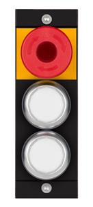 Euchner MSM-1-P-CA-BPP-A1-136687 Submodule MSM-1-P (emergency stop illuminated, 2 illuminated pushbuttons)