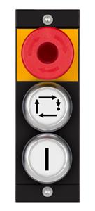 Euchner MSM-1-P-CA-BPP-D5-161589 Submodule MSM-1-P (illuminated emergency stop, 2 illuminated white pushbuttons with symbol)