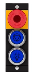 Euchner MSM-1-P-CA-BPP-E2-162930 Submodule MSM-1-P (illuminated emergency stop, 2 illuminated blue pushbuttons with symbol) Turkiye