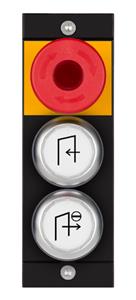 Euchner MSM-1-P-CA-BPP-E5-163609 Submodule MSM-1-P (illuminated emergency stop, 2 illuminated white pushbuttons with symbol) Turkiye