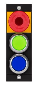 Euchner MSM-1-P-CA-BPP-G8-165201 Submodule MSM-1-P (emergency stop illuminated, 2 illuminated pushbuttons)