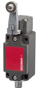 Euchner NZ2HS-511SEM5C2376 Safety switch NZHS, lever arm with steel roller, plug connector M12