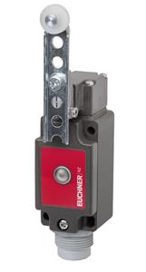 Euchner NZ2PB-511L060 Safety switch NZPS, adjustable lever arm with plastic roller, plug connector SR6