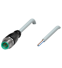 Pepperl+Fuchs V1S-G-2M-PVC Male cordset single-ended M12 straight A-coded, 4-pin, PVC cable grey