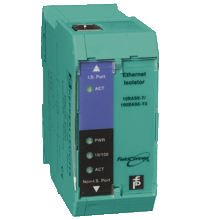 Pepperl+Fuchs EI-0D2-10Y-10B-LT Ethernet Isolator with temperature range -20 °C  +55 °C