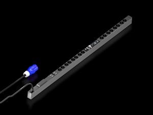 Rittal DK 7979.514 DK PDU ilave ölçümlü, kompakt basic güç dağıtımı çıkış başına enerji ölçümü dahil, network ara yüzlü ve ekranlı ile, GUD: 44x1495x70 mm, CEE 7/3: 16x topraklama pimi