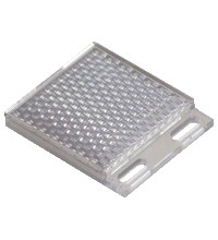 Pepperl+Fuchs REF-H50x60HT Reflector, rectangular, 513 mm x 61 mm, mounting holes, retaining tab, high-temperature application