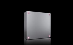 Rittal KX 1567.000 KX terminal kutusu, GYD: 300x300x120 mm, paslanmaz çelik 14301, montaj plakasız, kapaklı, hızlı kilit ile
