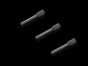 Rittal AS 4050.738 Kablo uç yüksükleri, kablo montajı için, 0,75 mm², gri, dökme, 12 mm, 10x100