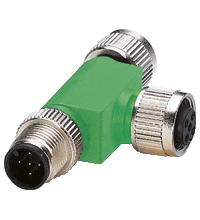 Pepperl+Fuchs V15S-TEE-V15 T-Splitter M12 socket to M12 plug / M12 socket 5-pin A-coded