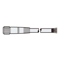 Keyence SL-VC10PM Extension Cable, M14 on One Side and Discrete Wires on the Other Side, 10-m, PNP