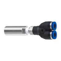 Keyence SJ-MS4 2-branch Threaded Tube Nozzle for Straight Type Unit