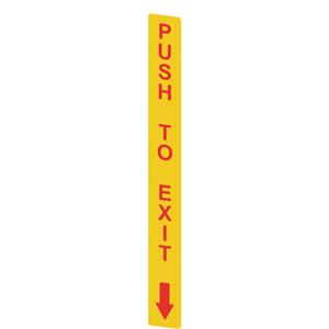 Pizzato VF AP-A1AGR02 Yellow adhesive in PC, rectangular 300x32 mm, red writing 