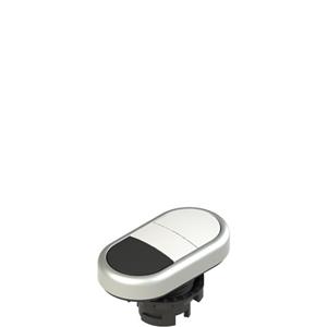 Pizzato E2 1PDRL90221 Double lower flush pushbutton, without marking