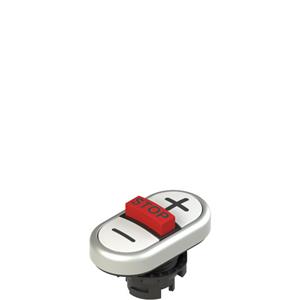 Pizzato E2 1PTRS9AABC Triple lower flush pushbutton, with marking Turkiye