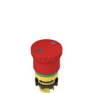 Pizzato E2 1PEPF4731 Push-pull emergency pushbutton with mechanical indicator with green marking dotted line Turkiye