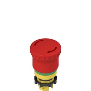 Pizzato E2 1PERZ4731 Turn to release emergency pushbutton with green marking dotted line Turkiye