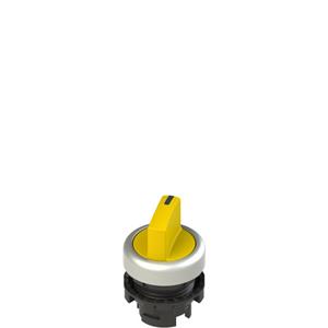 Pizzato E2 1SE12ACA59AB Short handle selector, 2 positions yellow with marking