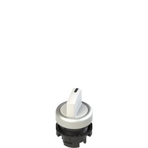 Pizzato E2 1SL12ACD29AB Illuminated short handle selector, 2 positions white with marking