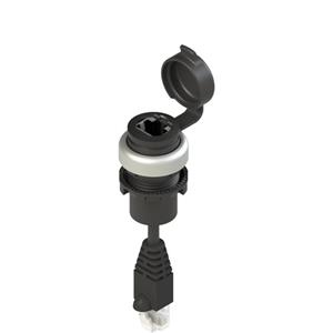 Pizzato E2 1RJ459BN1.5 RJ45 socket EROUND series Turkiye