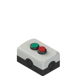 Pizzato ES AC32010 Complete unit with enclosure, 1 flush pushbutton, 1 projecting pushbutton and contacts Turkiye