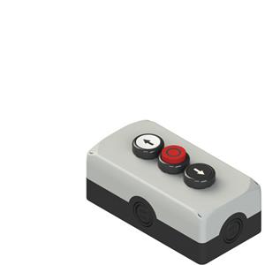 Pizzato ES AC33017 Complete unit with enclosure, 2 flush pushbuttons, 1 projecting pushbutton and contacts Turkiye