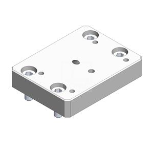 Dopag 1015290 Adaptor plate M8 (38x80 mm) to M6 (40x70 mm)