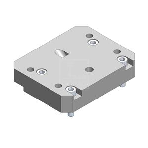 Dopag 1026308 Adaptor plate M6 (40x70 mm) to M8 (38x80 mm)